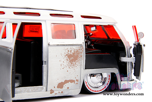 Jada Toys - 20th Anniversary | For Sale Volkswagen Bus (1962, 1/24, diecast model car, Raw Metal/White) 31075