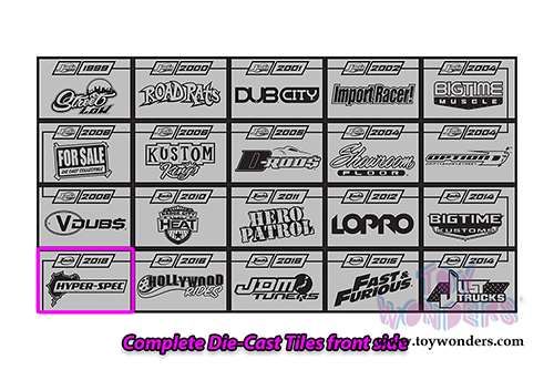 Jada Toys - 20th Anniversary | Hyper-Spec Lamborghini Murcielago Hardtop (1/24, diecast model car, Raw Metal) 31084