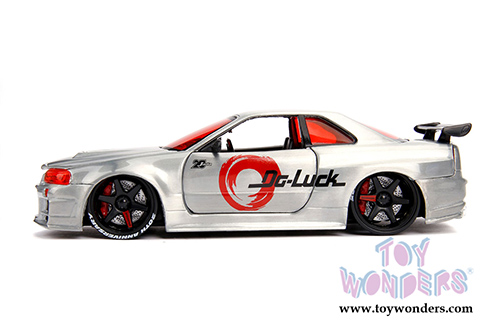 Jada Toys - 20th Anniversary | JDM Tuners Nissan Skyline GT-R Hardtop (2002, 1/24, diecast model car, Raw Metal) 31085