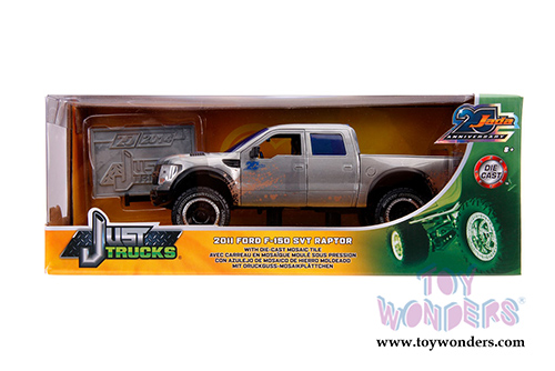 Jada Toys - 20th Anniversary | Just Trucks&reg; Ford F-150 SVT Raptor Pick Up Truck (2011, 1/24, diecast model car, Raw Metal) 31086
