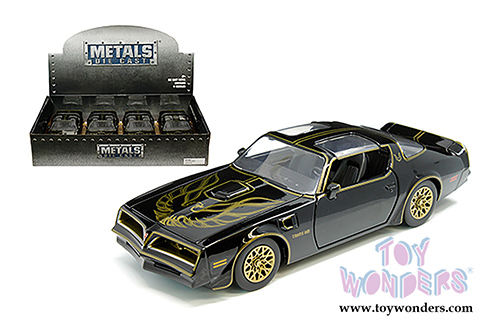Jada Toys - Metals Die Cast - Hollywood Rides | Smokey and the Bandit Pontiac&reg; Firebird&reg; (1977, 1/24, diecast model car, Black) 31105