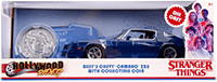 Jada Toys - Metals Die Cast - Hollywood Rides | Stranger Things Billy's Chevy® Camaro® Z28 with Collectible Coin (1/24, diecast model car, Dark Blue) 31110
