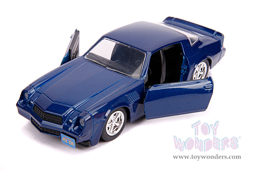 Jada Toys - Hollywood Rides | Stranger Things Billy's Chevy® Camaro® Z28 Hardtop (1979, 1/32 scale diecast model car, Dark Blue) 31113