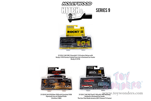 Greenlight - Hollywood Hitch & Tow Series 9 (1/64 scale diecast model car, Asstd.) 31120/24