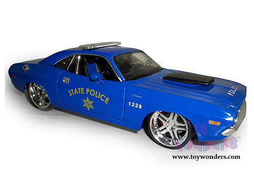 Maisto All Stars - State Police Dodge Challenger R/T Coupe (1970, 1/24 scale diecast model car, Blue) 31129BU