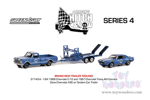 Greenlight - Racing Hitch & Tow Series 4 (1/64 scale diecast model car, Asstd.) 31140/24