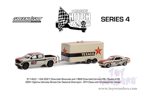Greenlight - Racing Hitch & Tow Series 4 (1/64 scale diecast model car, Asstd.) 31140/24