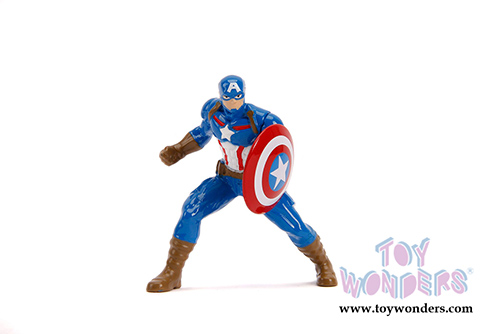 Jada Toys - Ford Mustang GT with Captain America™ figure (2006, 1/24, diecast model car, Blue) 31187