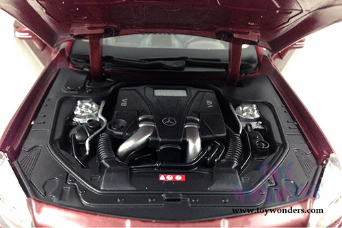 Maisto - Mercedes-Benz SL 500 Convertible (2012, 1/18 scale diecast model car, Burgundy) 31196R