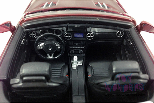 Maisto - Mercedes-Benz SL 500 Convertible (2012, 1/18 scale diecast model car, Burgundy) 31196R