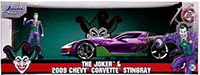 Jada Toys - DC Comics | Chevrolet® Corvette® Stingray with The Joker™ Diecast Figure (2009, 1/24, diecast model toy, Purple/Green) 31199/4