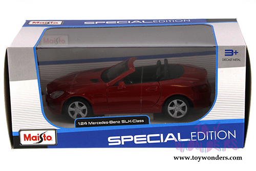 Maisto - Mercedes-Benz SLK Convertible (2011, 1/24 scale diecast model car, Red) 31206R 