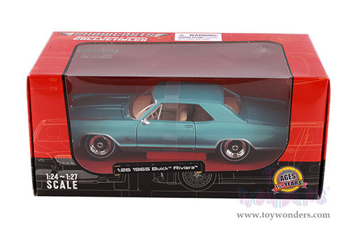 Showcasts® Collectibles -  Buick™ Riviera™ Hardtop (1965, 1/26 scale diecast model car, Blue) 31214BU MAP: $22.99