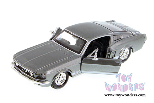 Maisto - Ford Mustang GT-500 Hardtop (1967, 1/24 scale diecast model car, Gray) 31260GY