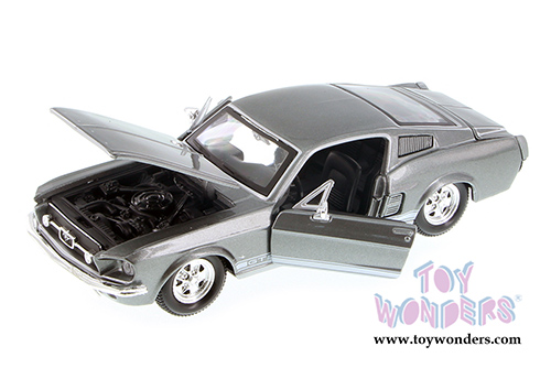 Maisto - Ford Mustang GT-500 Hardtop (1967, 1/24 scale diecast model car, Gray) 31260GY