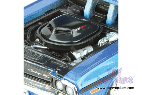 Maisto - Dodge Challenger R/T Convertible (1970, 1/24 scale diecast model car, Blue) 31264BU