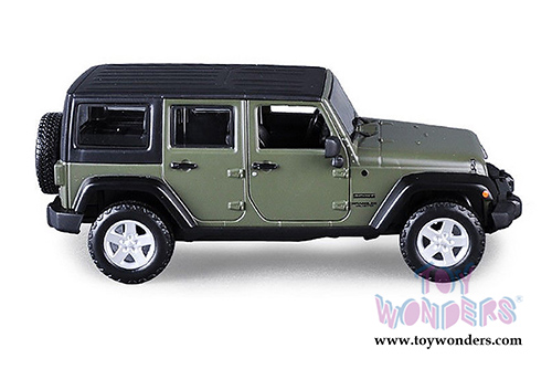 Maisto - Special Edition Trucks | Jeep&reg; Wrangler Unlimited (2015, 1/24 scale diecast model car, Green) 31268GN