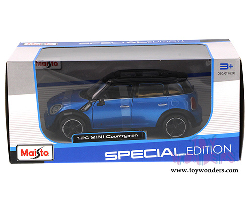 Maisto - Mini Cooper Countryman with Sunroof (1/24 scale diecast model car, Blue) 31273BU