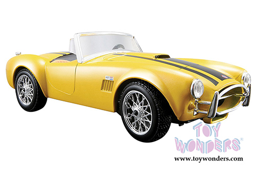 Maisto - Shelby Cobra 427 Convertible (1965, 1/24 scale diecast model car, Yellow) 31276YL