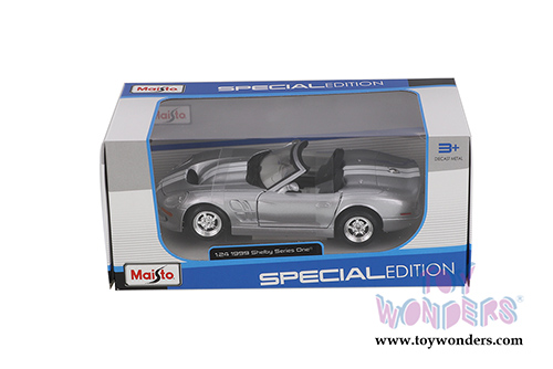 Maisto - Special Edition | Shelby Series One® Convertible (1999, 1/24 scale diecast model car, Silver) 31277SV