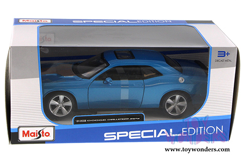 Maisto - Dodge Challenger SRT8 Hardtop w/ Sunroof (2008, 1/24 scale diecast model car, Blue) 31280BU