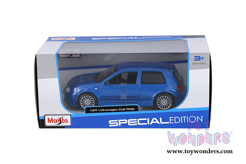 Maisto - Special Edition | Volkswagen Golf R32 Hardtop (1/24 scale diecast model car, Blue) 31290BU