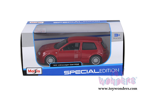 Maisto - Special Edition | Volkswagen Golf R32 Hardtop (1/24 scale diecast model car, Red) 31290R