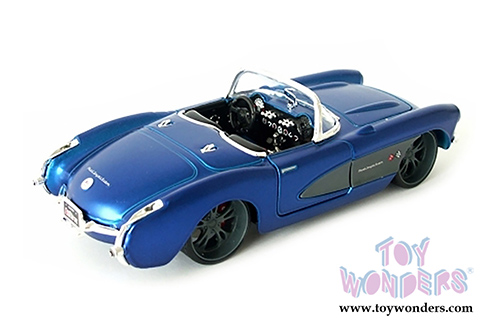 Maisto All Stars - Chevrolet Corvette Convertible (1957, 1/24 scale diecast model car, Blue) 31323BU