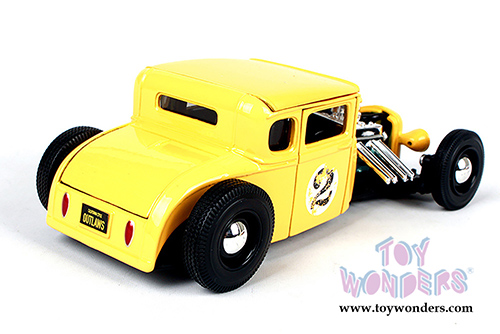 Maisto Design - Outlaws | Ford Model A #2 Hardtop (1929, 1/24 scale diecast model car, Yellow) 31354YL