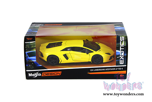 Maisto Design - Exotics | Lamborghini Aventador LP 700-4 Hardtop (1/24 scale diecast model car, Yellow) 31362YL