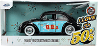 Jada Toys - I Love The 50's | Volkswagen Beetle Hardtop (1959, 1/24 scale diecast model car, Black) 31382