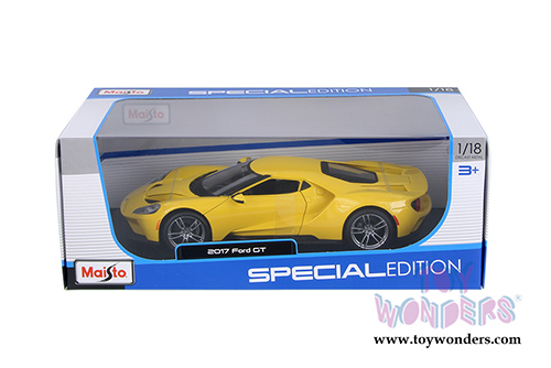 Maisto Special Edition - Ford GT Hardtop (2017, 1/18 scale diecast model car, Yellow) 31384YL