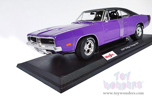  Maisto - Special Edition | Dodge Charger R/T Hardtop (1969, 1/18 scale diecast model car, Purple) 31387PR