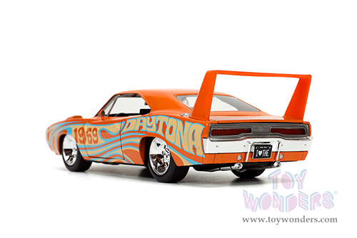Jada Toys - I Love The 60's | Dodge Charger Daytona (1969, 1/24 scale diecast model car, Orange) 31389