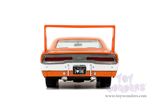 Jada Toys - I Love The 60's | Dodge Charger Daytona (1969, 1/24 scale diecast model car, Orange) 31389