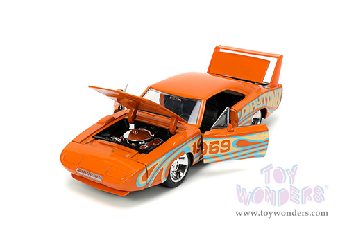 Jada Toys - I Love The 60's | Dodge Charger Daytona (1969, 1/24 scale diecast model car, Orange) 31389