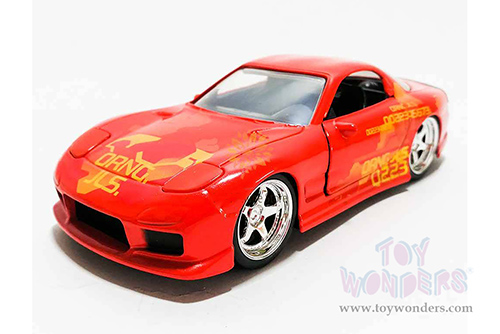 Jada Toys Fast & Furious - Juliu's Mazda RX-7 (1/32 scale diecast model car, Orange) 31442