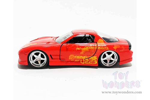 Jada Toys Fast & Furious - Juliu's Mazda RX-7 (1/32 scale diecast model car, Orange) 31442