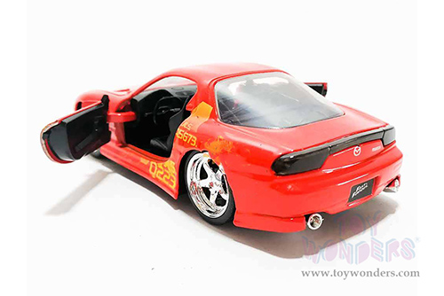 Jada Toys Fast & Furious - Juliu's Mazda RX-7 (1/32 scale diecast model car, Orange) 31442