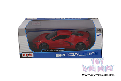 Maisto - Special Edition | Chevy® Corvette® Stingray® C8 Hardtop (2020, 1/18 scale diecast model car, Red) 31447R