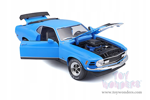 Maisto Special Edition - Ford Mustang Mach 1 428 Hardtop (1970, 1/18 scale diecast model car, Blue) 31453BU