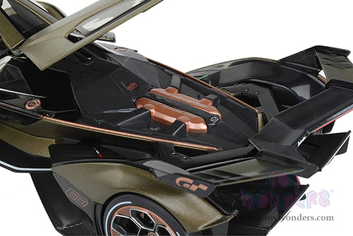  Maisto - Special Edition | Lamborghini V12 Vision Gran Turismo (1/18 scale diecast model car, Matte Green) 31454GN