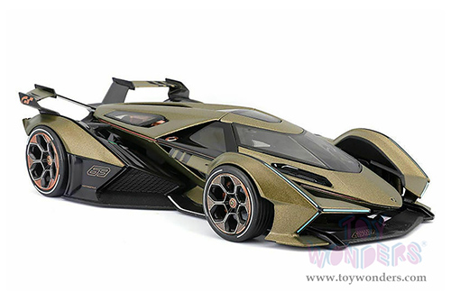  Maisto - Special Edition | Lamborghini V12 Vision Gran Turismo (1/18 scale diecast model car, Matte Green) 31454GN