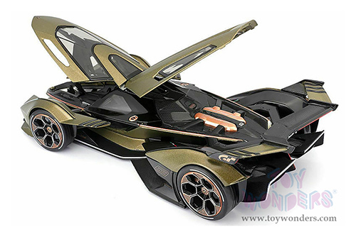  Maisto - Special Edition | Lamborghini V12 Vision Gran Turismo (1/18 scale diecast model car, Matte Green) 31454GN