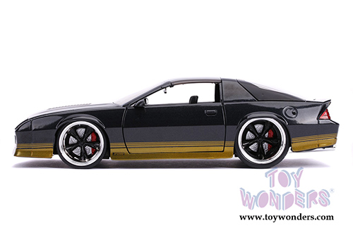 Jada Toys Bigtime Muscle - Chevrolet® Camaro® Z28 T-Top (1985, 1/24 scale diecast model car, Black Metallic) 31457