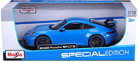 Maisto - Special Edition | Porsche 911 GT3 Hardtop (2022, 1/18 scale diecast model car, Blue) 31458BU