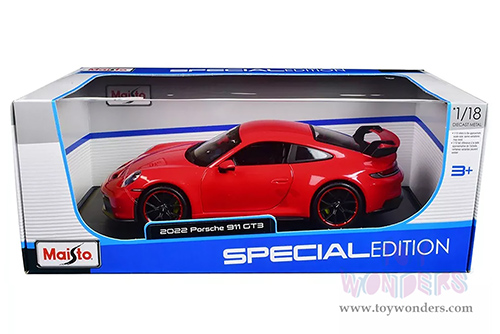 Maisto - Special Edition | Porsche 911 GT3 Hardtop (2022, 1/18 scale diecast model car, Red) 31458R