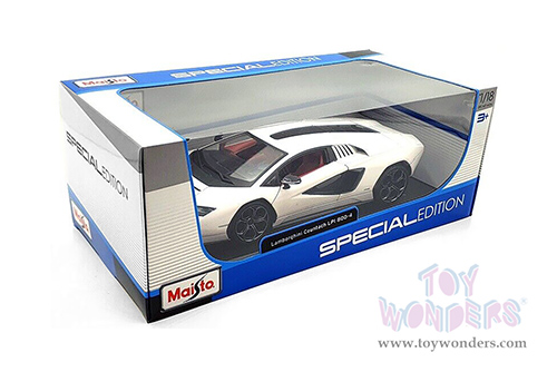 Maisto - Special Edition | Lamborghini Countach LPI 800-4 Hardtop (1/18 scale diecast model car, White) 31459W