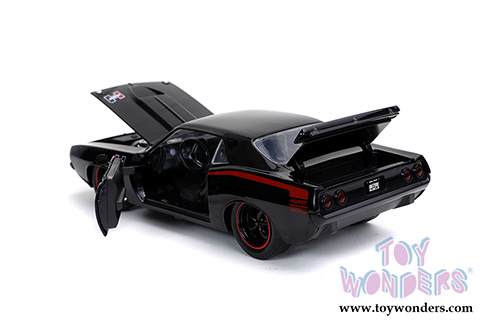 Jada Toys Bigtime Muscles - Plymouth Barracuda Hardtop (1973, 1/24 scale diecast model car, Black) 31460/4