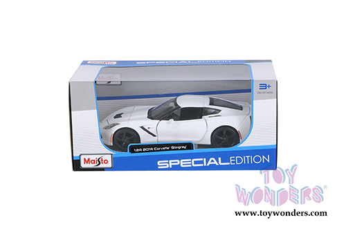 Maisto - Chevrolet Corvette Stingray Coupe (2014, 1/24 scale diecast model car, White) 31505W